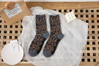 Socks Women Autumn And Winter Tube Socks Ins Women'S Socks New Japanese Retro Curled Floral Loose Mouth Confinement Sock