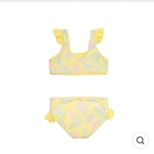Wholesale Oem Odm Custom Lemon Squeeze Beachwear Princess Kids Girl Bikini