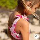 Wholesale Private Label OEM Manufacturer Dragon Fruit Girl One Shoulder Swimsuit Custom Children Two-Piece Bikini